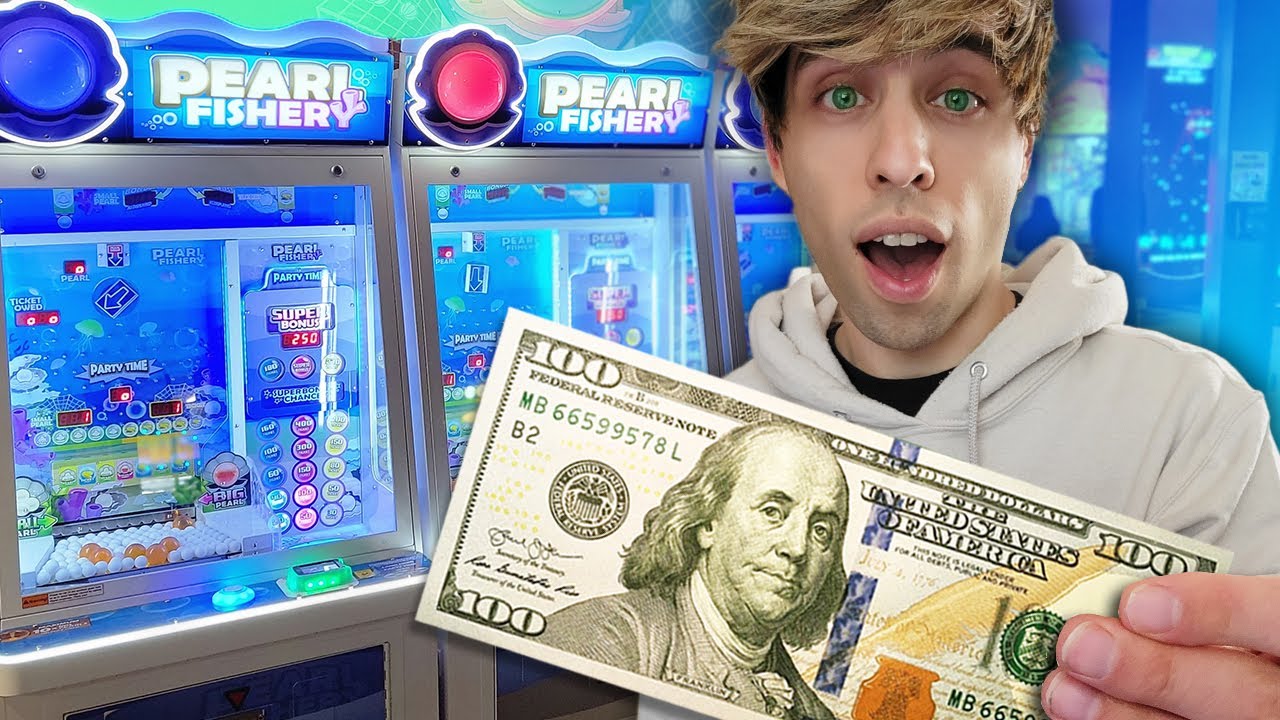 Spending $100 Playing ONLY Pearl Fishery Then Cashing in All of My Arcade Tickets for The BEST Prize