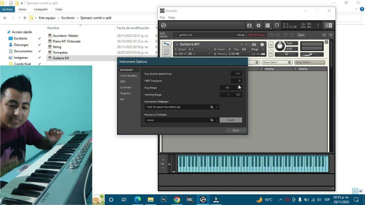 Tutorial Como Dividir en 5 Partes Tu Teclado en Kontakt