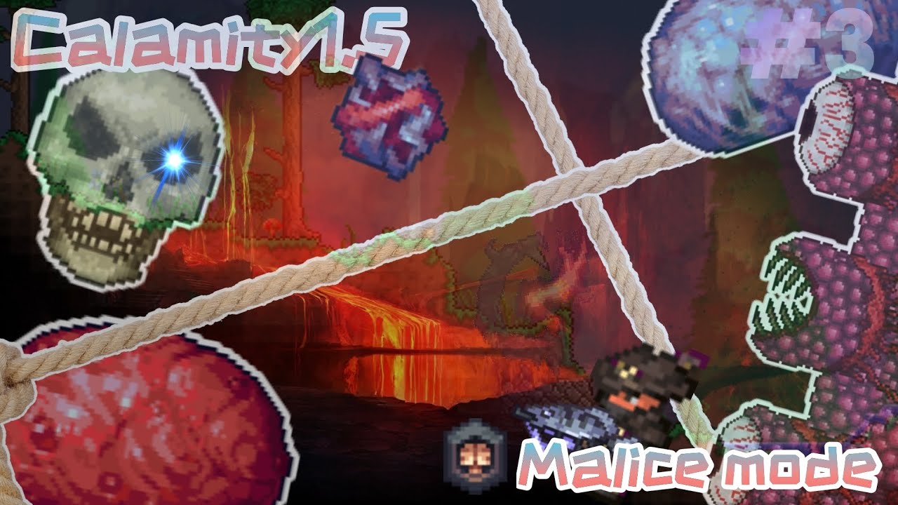 Terraria Calamity1.5 Malice Mod | Skeletron,The Slime God,Wall of Flesh