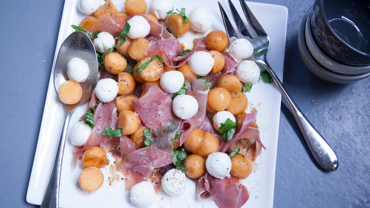 MELON, PROSCIUTTO, & MOZZARELLA SALAD (LAST SUPPER: SAVORY SERIES)