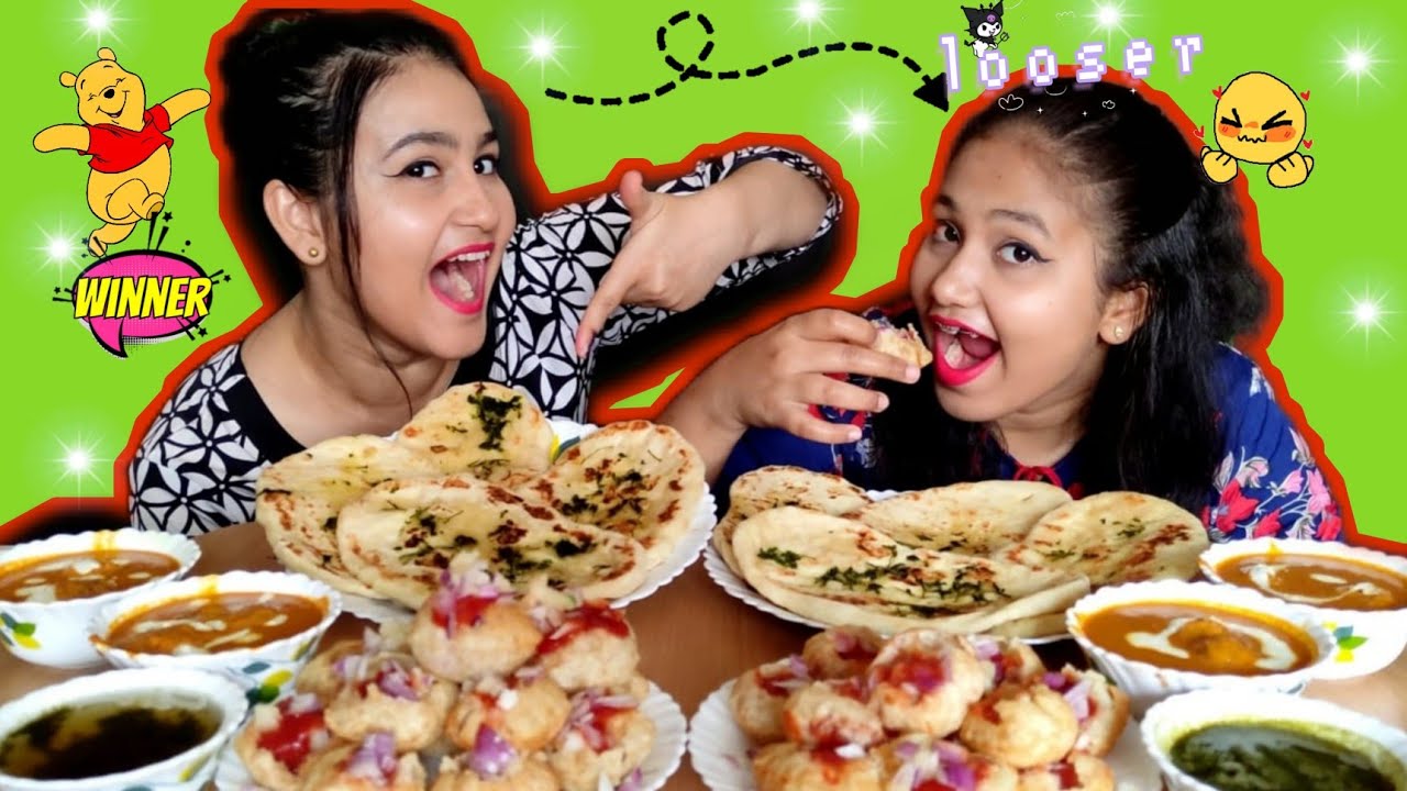 Garlic naan,Malai kofta,Gogappa 🤤🤤Eating challenge ft. @Garima Shukla ll did not accept her defeat🤯