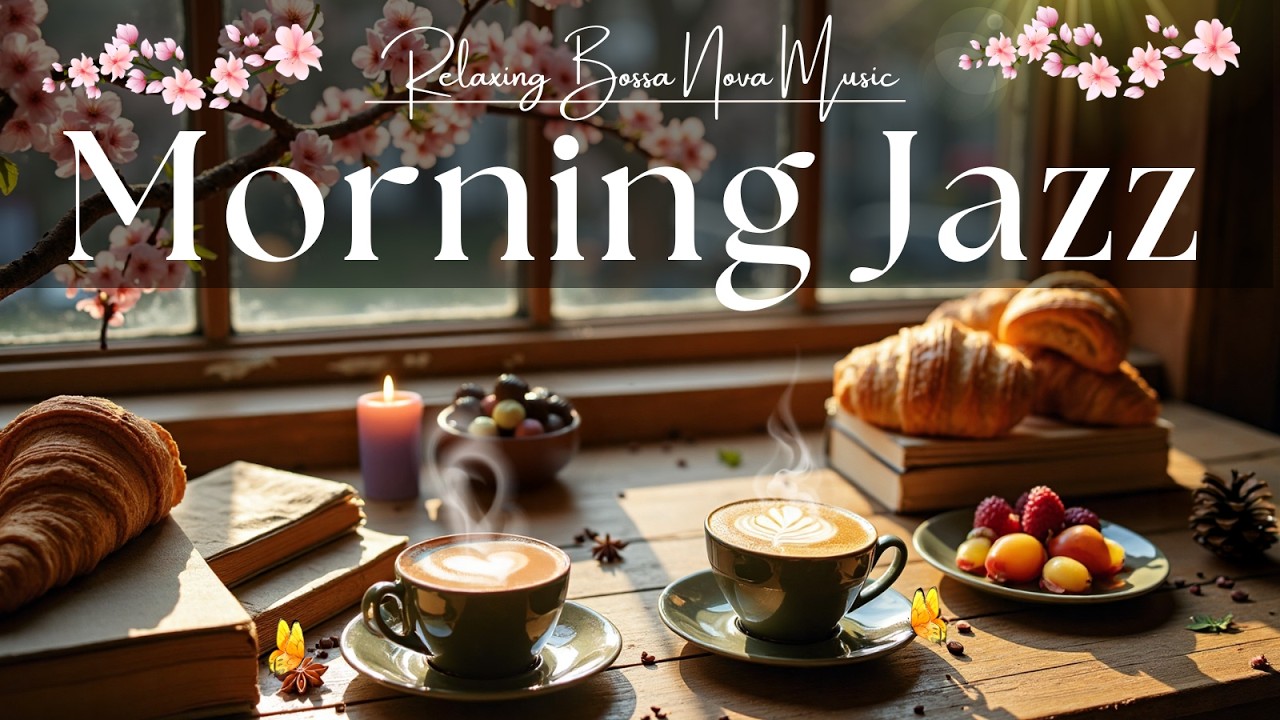 Morning Jazz Café Music ☕ Relaxing Soft Jazz & Bossa Nova Piano for a Fresh Start