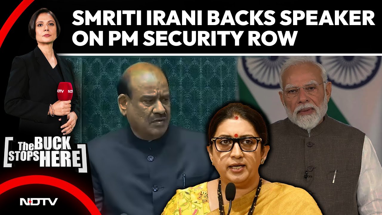 'Never Seen This Before in Parliament': Smriti Irani Backs Speaker on PM Security Row