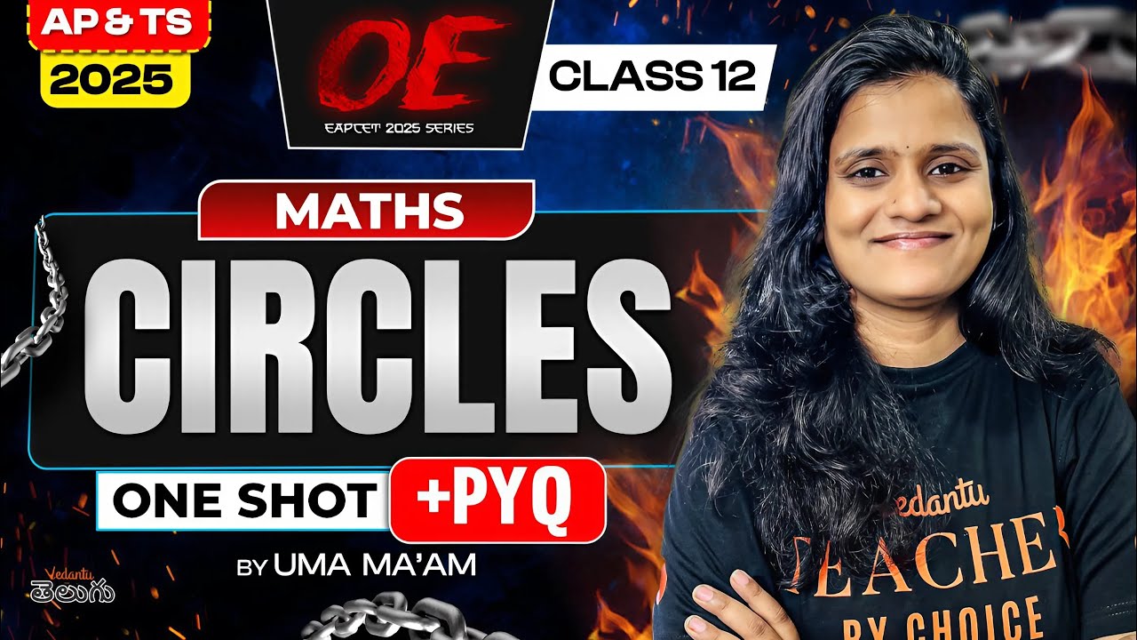 Circles Class 12 MATHS in One Shot [ Concepts + PYQs ] AP TS EAPCET 2025