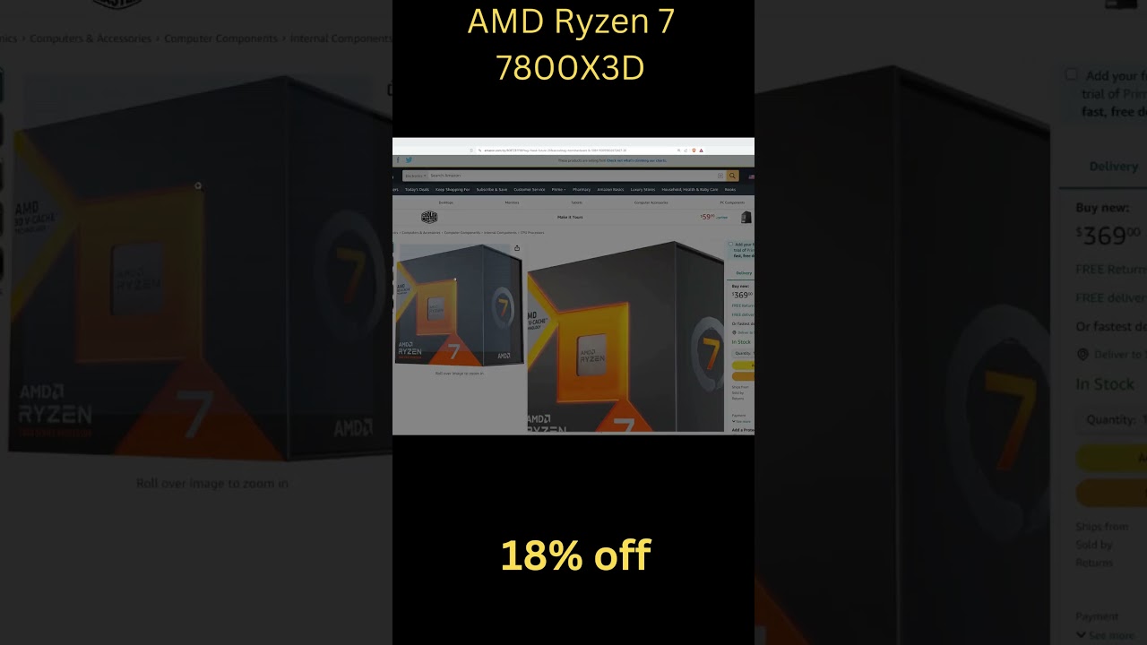🚀 Super Sale Alert! 🎉 AMD Ryzen 7 7800X3D 🔥 Get Yours Now! 🛒