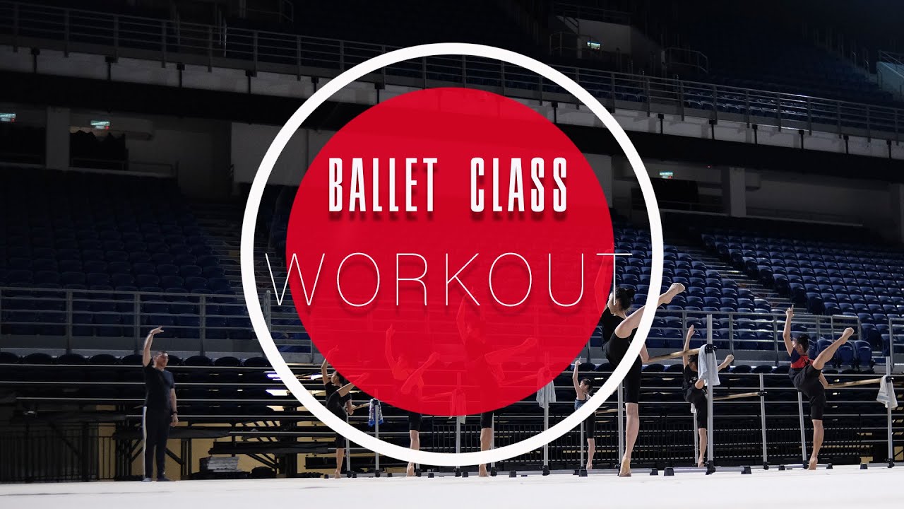Ballet class workout for rhythmic gymnastics. Follow COP 2022-2024