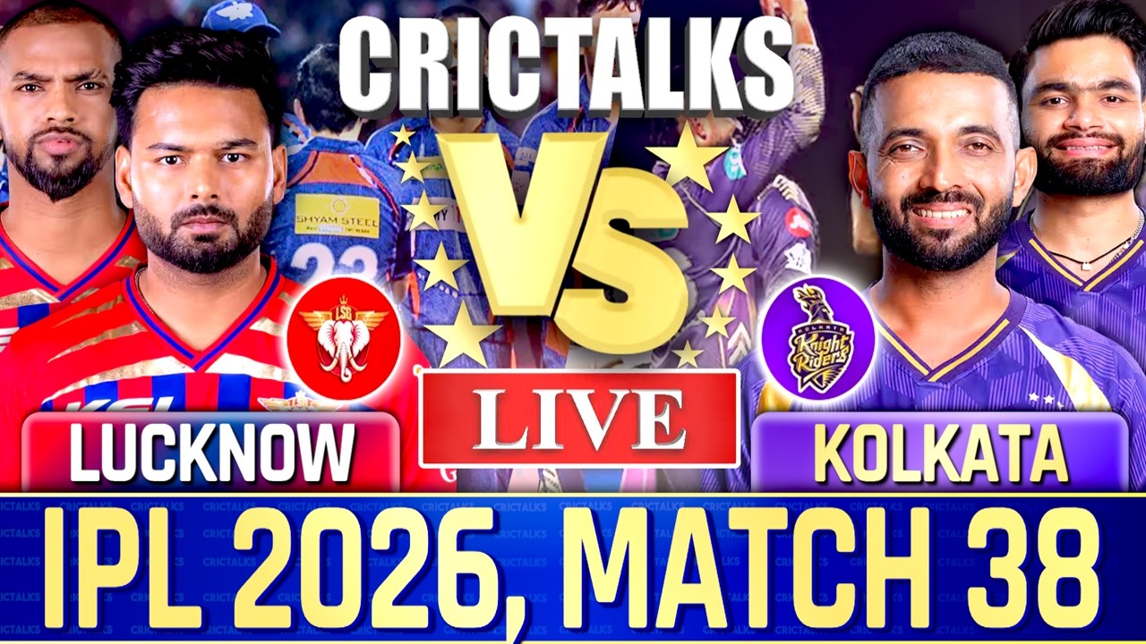 🔴 LSG vs KKR, IPL 2026 Live Cricket Match Today Score Commentary, Lucknow vs Kolkata, Last 7