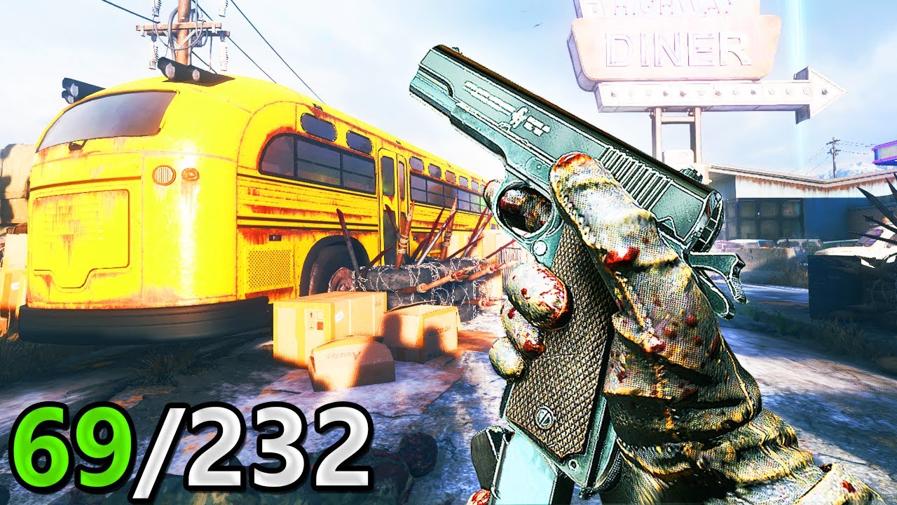 228 WEAPON ZOMBIES GUN GAME... BO3 DAYBREAK CUSTOM MAP!