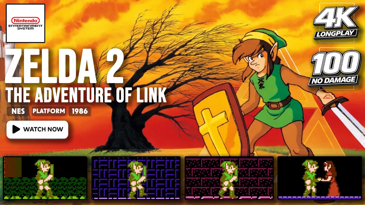 [100% & NO DAMAGE] Zelda 2: The Adventure of Link | SNES LONGPLAY | FULL GAME | 4K