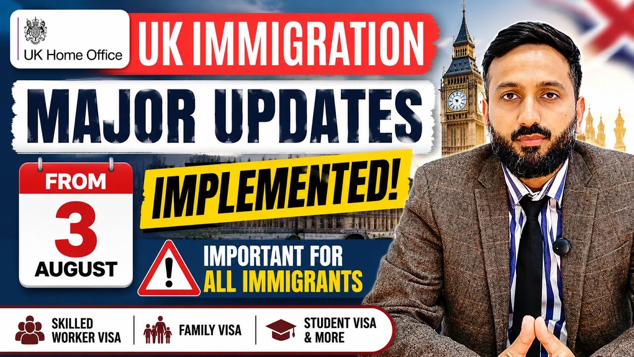 UK Immigration Major Updates From 3 August, New Rules Implemented, Important for Immigrants in UK
