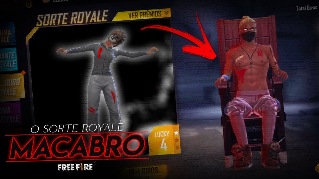 O SORTE ROYALE MACABRO! A LENDA DO FREE FIRE REVERSO (CreepyPasta)