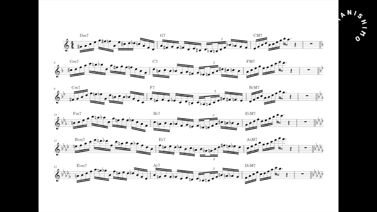 2 5 1 Jazz Licks To Practice In 12keys 7