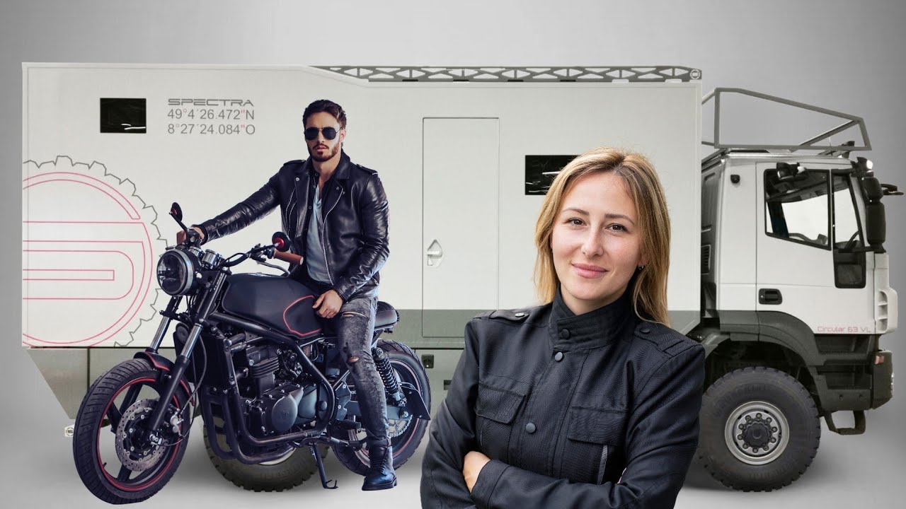 Motorrad Wohnmobile 2025 Spectra Motorrad Camping Offroad 4x4 für 2 Motorräder im Camper