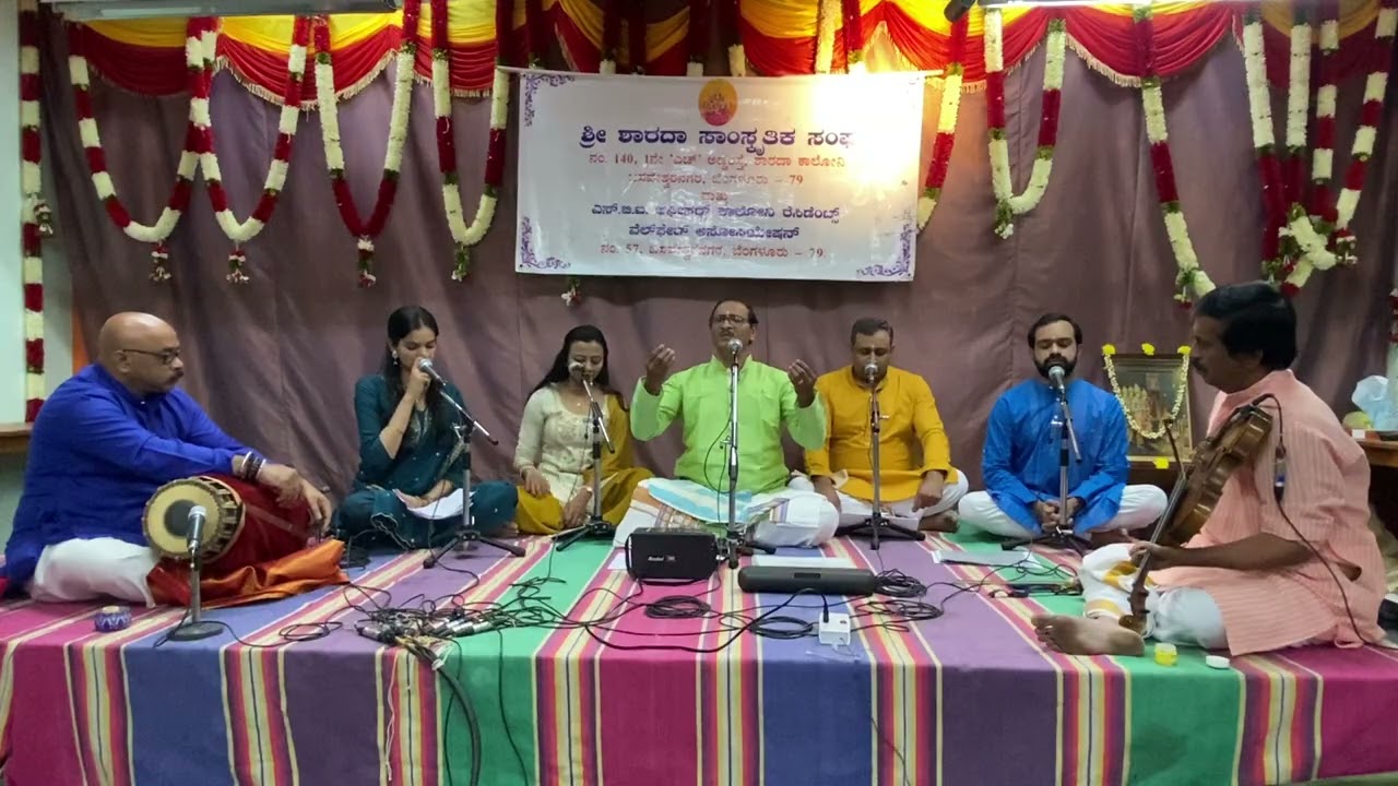 Vid BNS Murali￼ & group Thyagaraja Darshana held on 28-02-26, Sharada Samskruthika Sanga