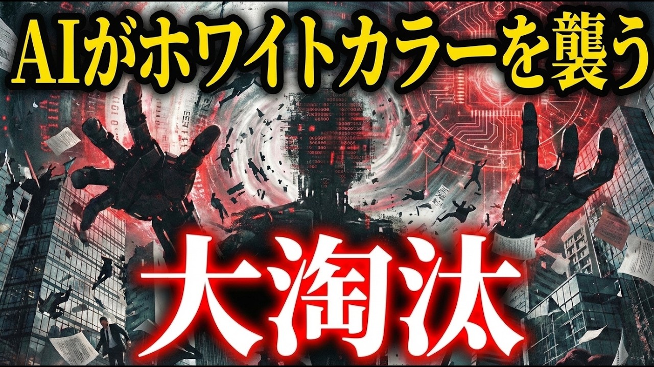 【AIで仕事が消える？】ホワイトカラー大淘汰が始まった！あなたの仕事は3年後も存在するのか？