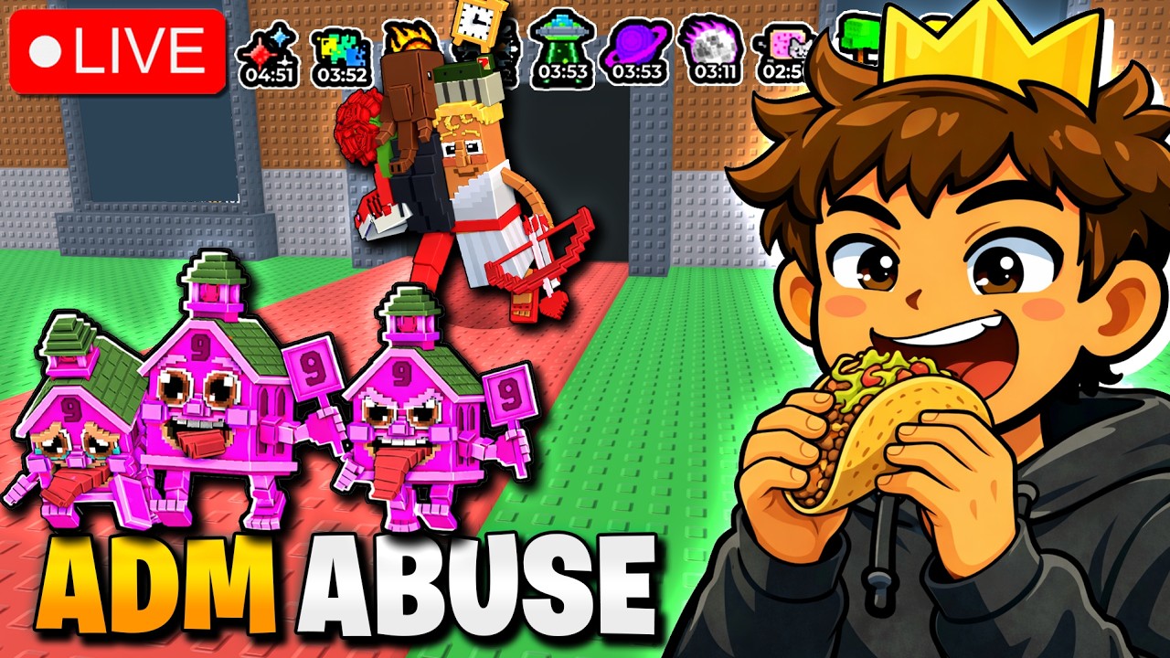 EVENTO DE ADM ABUSE 🌮 BRAINROT LIMITADO - ROUBE UM BRAINROT AO VIVO #roblox #brainrot