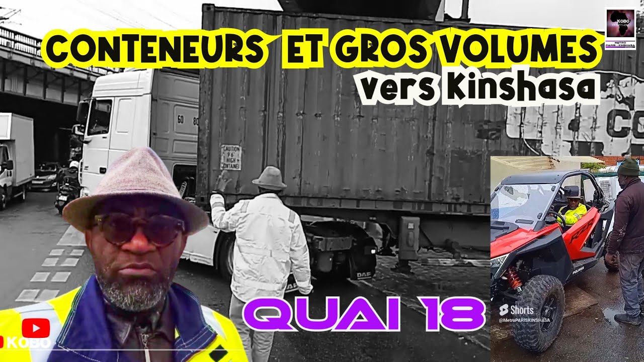 CONTENEURS ET GROS VOLUMES VERS KINSHASA QUAI 18 #investirenrdc #kinshasa