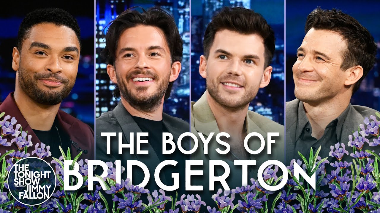 The Boys of Bridgerton: Reg&eacute;-Jean Page, Jonathan Bailey, Luke Newton and Luke Thompson
