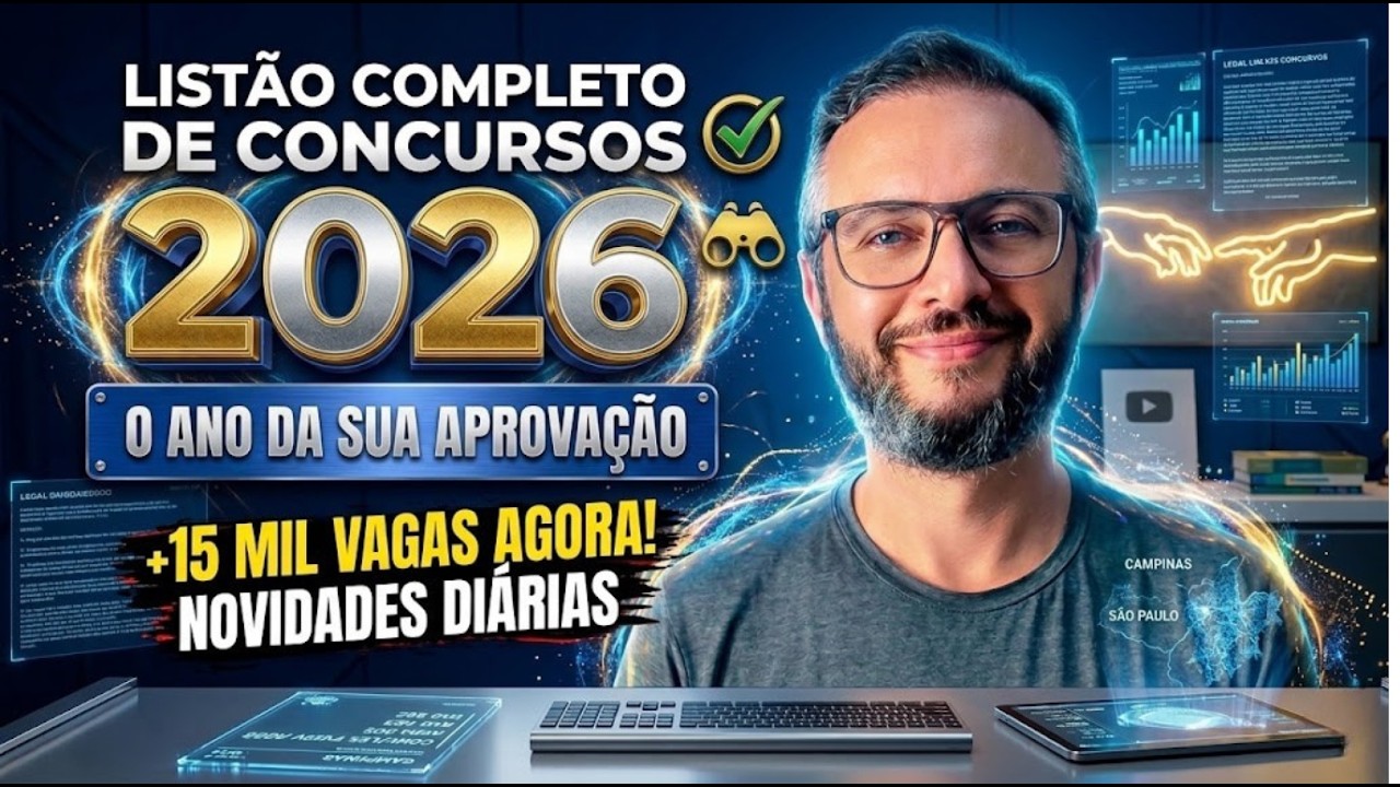 Concursos Abertos e Previstos 2026: Lista Atualizada com as Melhores Oportunidades