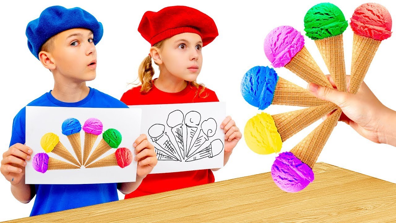 Art Challenge dla dzieci 😍🎨 Kto otrzyma nagrodę za najlepszy rysunek? | Vania Mania PL