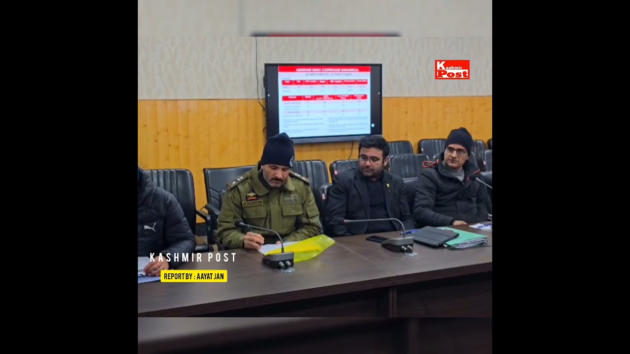 DM Baramulla leads 24th NCORD meeting, stresses strict action against drug abuse.