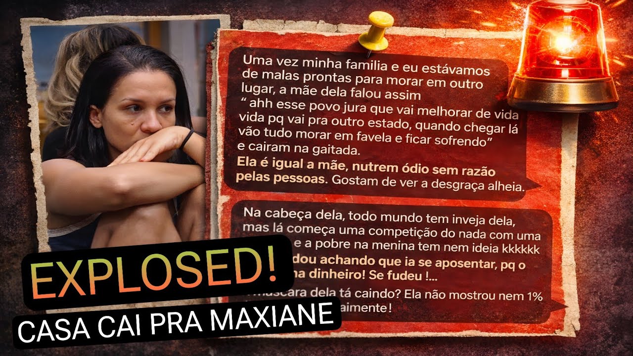 BBB 26: EXPLOSED! VEJA ACABA DE VAZAR MAXIANE &Eacute; EXPOSTA PELA PR&Oacute;PRIA FAMILIA E FARSA &Eacute; REVELADA