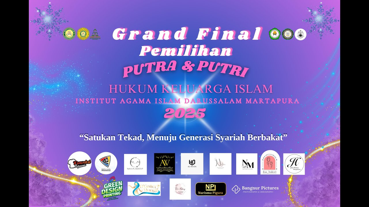 Grand Final Pemilihan Putra & Putri Hukum Keluarga Islam, IAID Martapura 2025