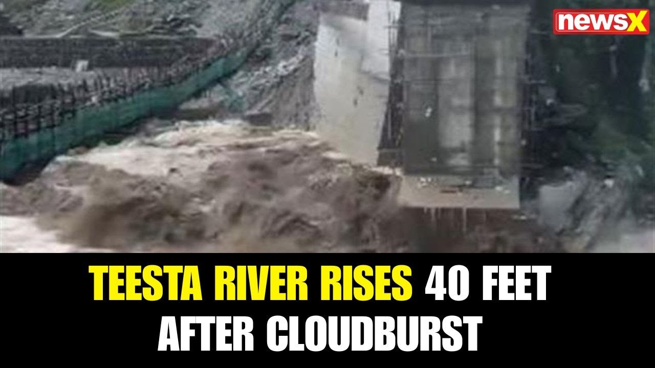 North Sikkim Flood Alert: Teesta River Rises 40 Feet After Cloudburst Hits North Sikkim | NewsX