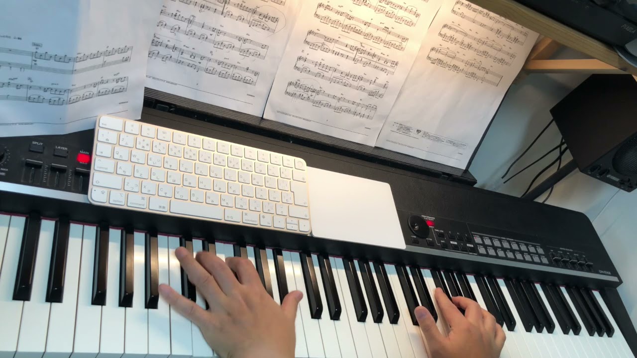 ひこうき雲(プリント楽譜　上級）