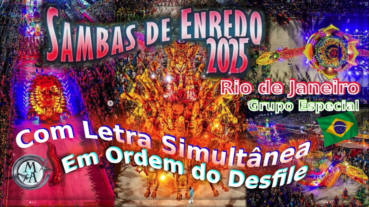 CD Samba de Enredo 2025 Rio de Janeiro (OFICIAL) - Grupo Especial Com Letra Simultânea #carnavalrj