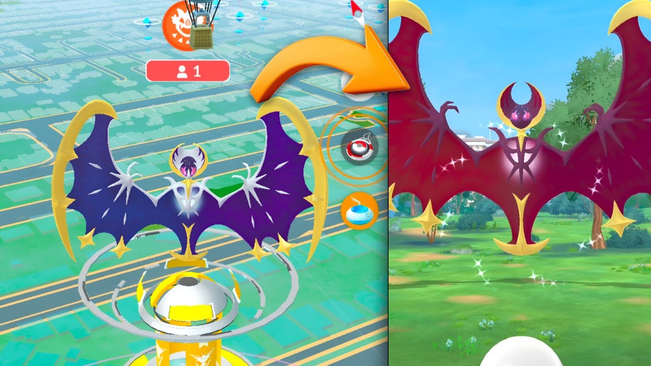 Wow! SHINY LUNALA ON MY FIRST RAID!!! 