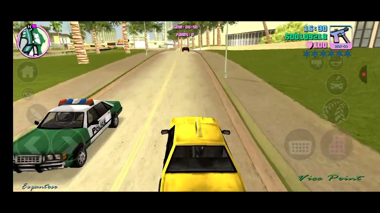 GTA vice City taxi driver#trending #viral video