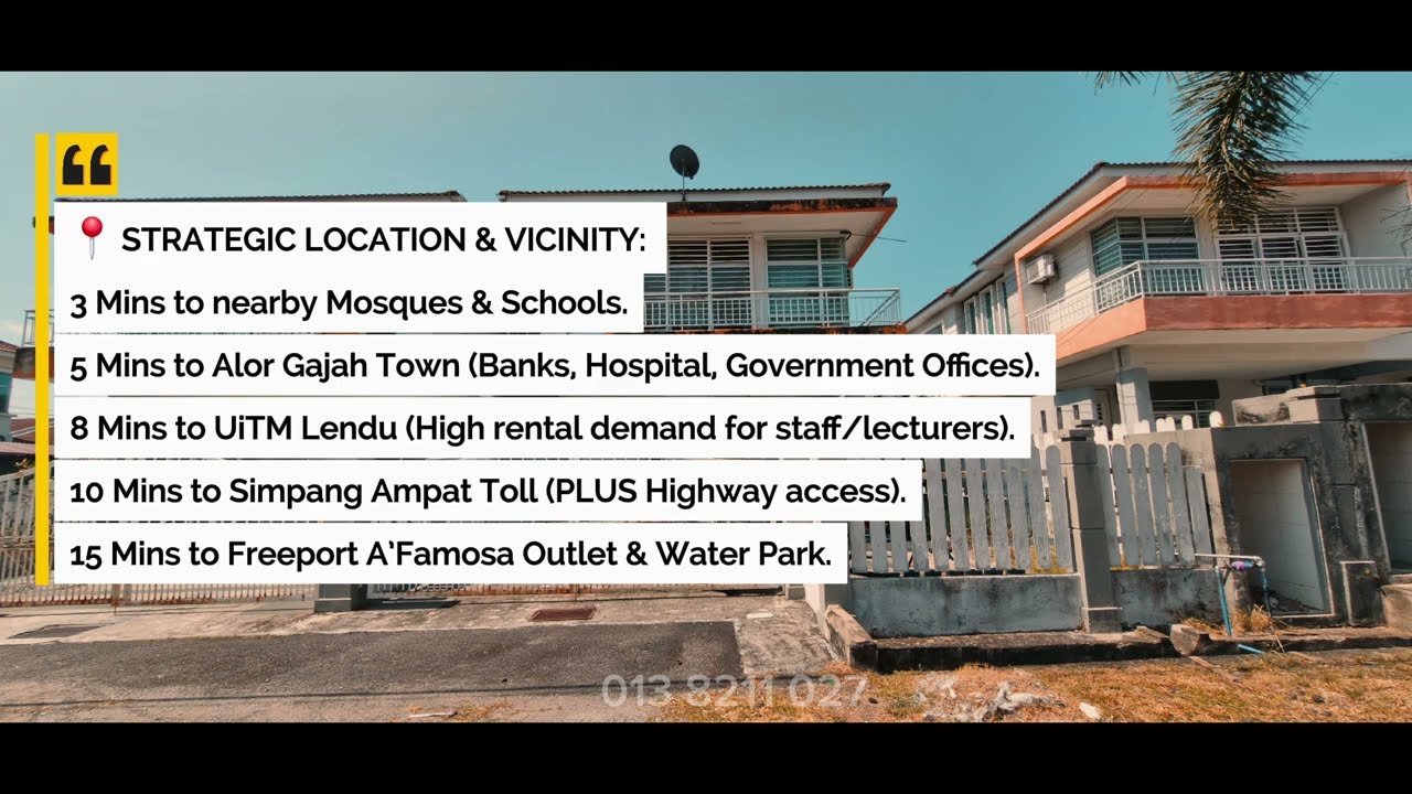 ​🏠 [EXCLUSIVE LISTING] SPACIOUS 2-STOREY SEMI-D @ TAMAN KASA HEIGHTS, ALOR GAJAH