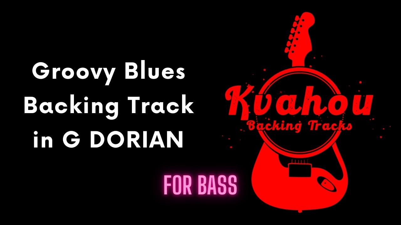 Groovy Blues BASS Backing Track in G Dorian