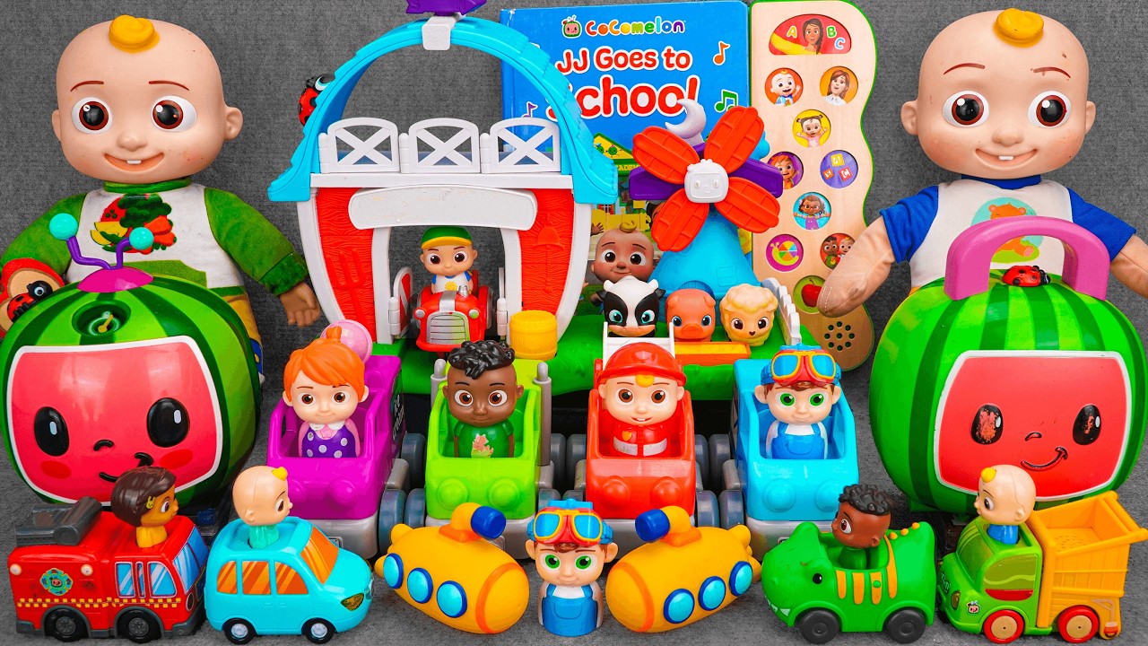 100 Minutes COCOMELON Collection Unboxing - Satisfying Unboxing COCOMELON Train Track Playset | ASMR