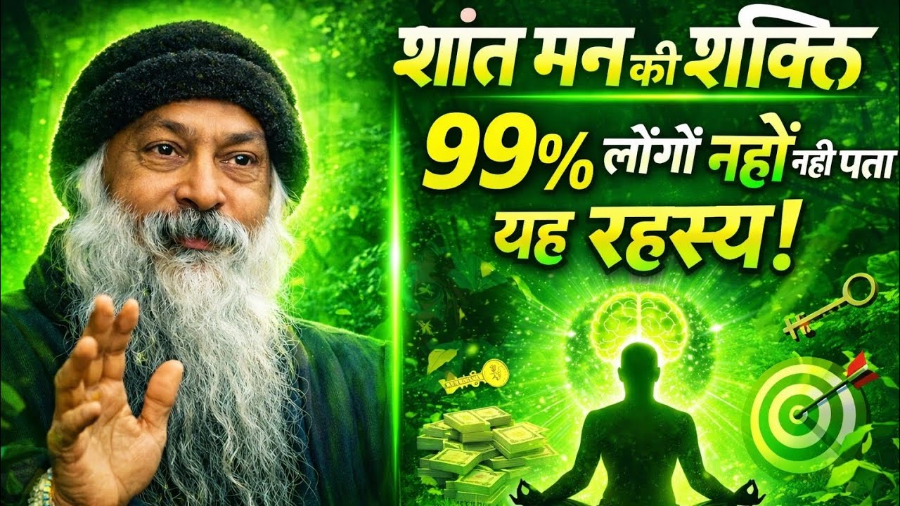 OSHO - शांत मन की शक्ति – 99% लोगों को नहीं पता यह रहस्य | Osho Wisdom + Neuroscience #SilentMind