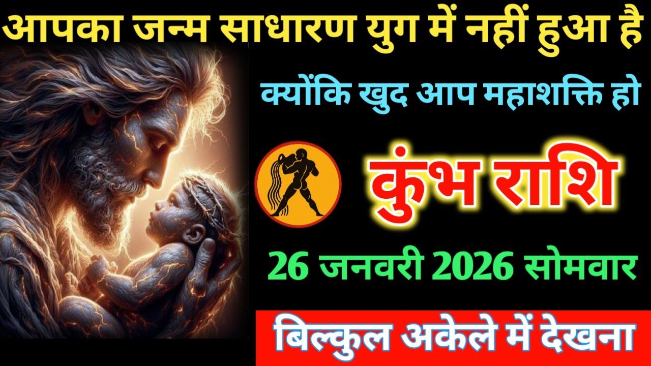 #कुंभ आपका जन्म साधारण युग में नहीं हुआ है क्योंकि खुद आप महाशक्ति हो 26 जनवरी 2026 सोमवार