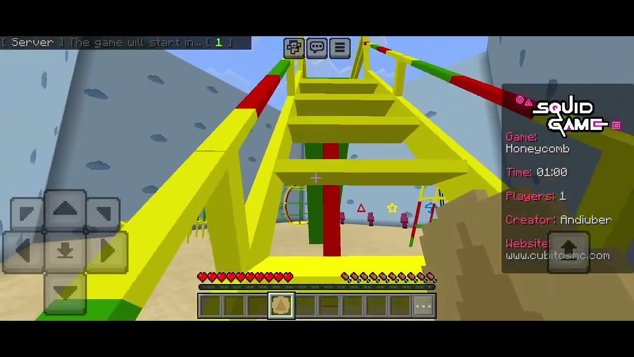 Playing squid game in Minecraft part 2