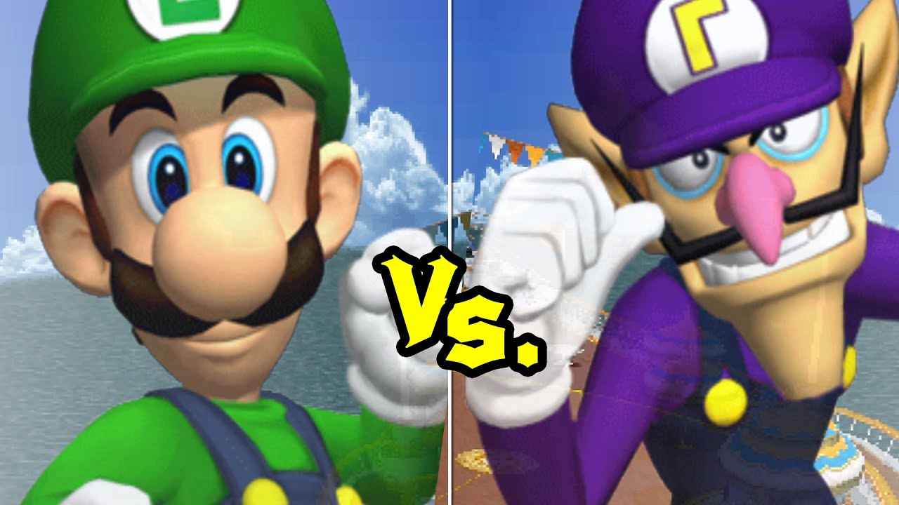 Luigi Vs. Waluigi - Mario Super Sluggers gameplay | Pro Com | 4K