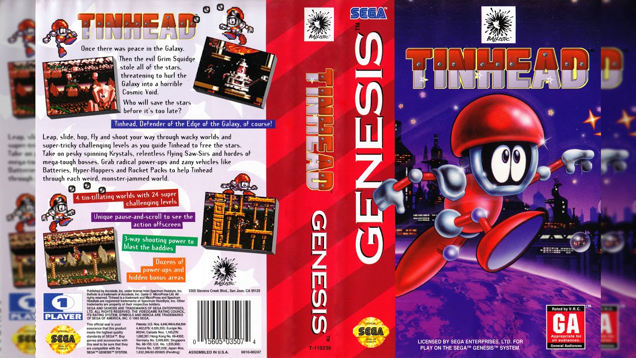 [SEGA Genesis Music] Tinhead - Full Original Soundtrack OST [DOWNLOAD]