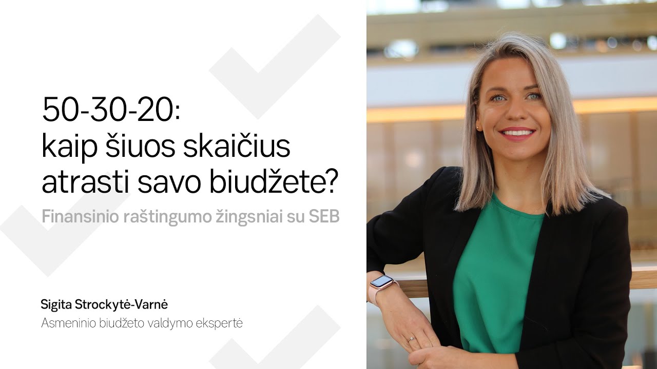 50-30-20: kaip šiuos skaičius atrasti savo biudžete?