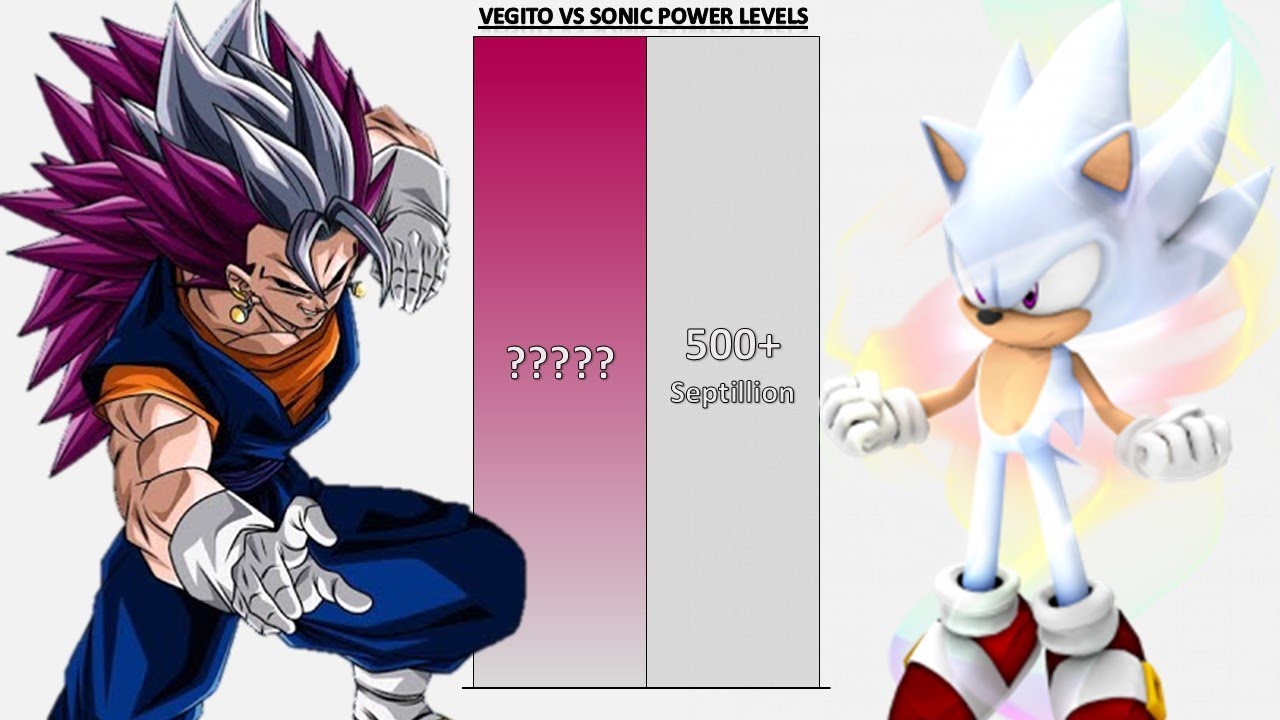 Ultra Vegito VS Sonic POWER LEVELS - DB/DBZ/DBGT/DBS/SDBH/UV