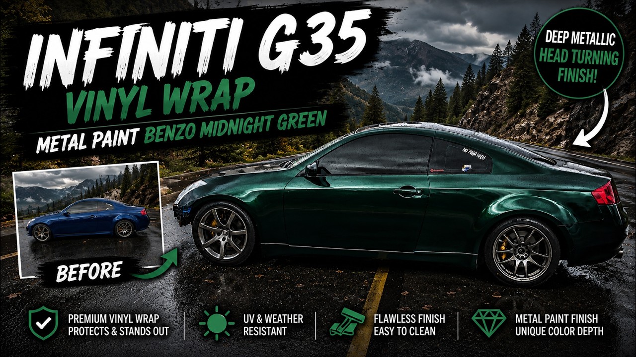G35 @tinybotvinyl Metal Paint Benzo Midnight Green