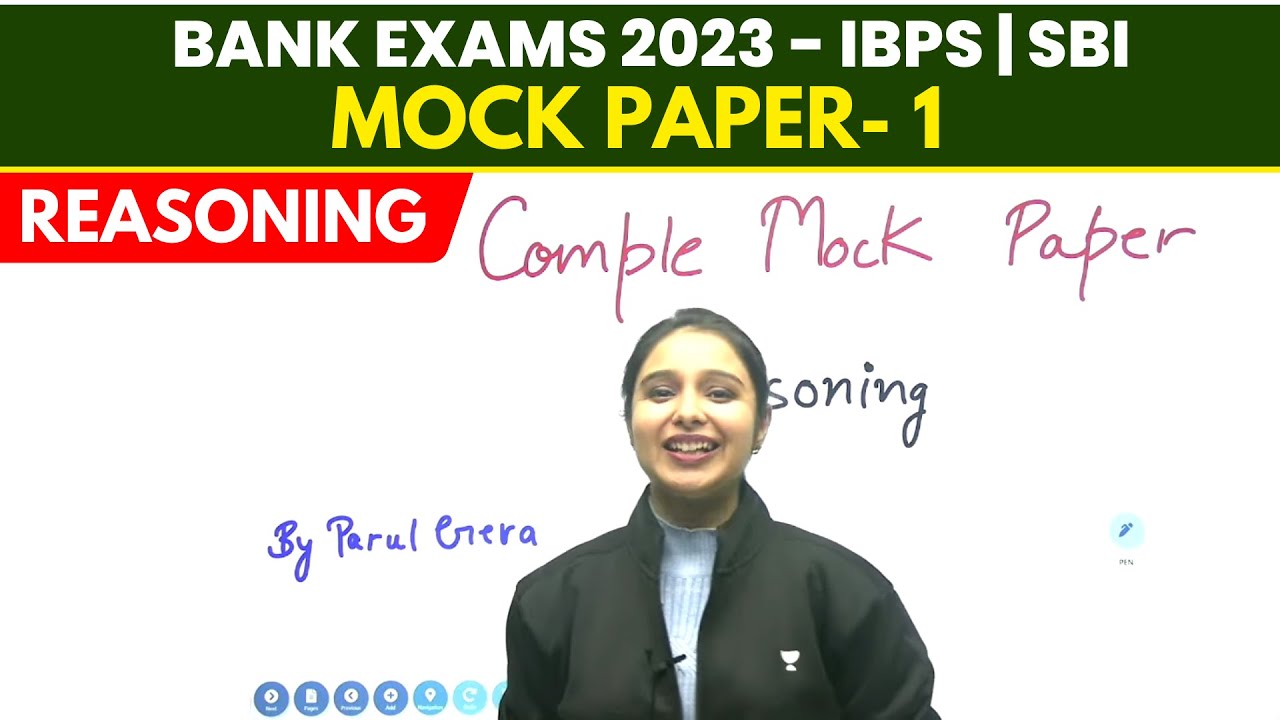 Mock Paper- 1 (Reasoning) IBPS | SBI | Parul Gera | Puzzle Pro