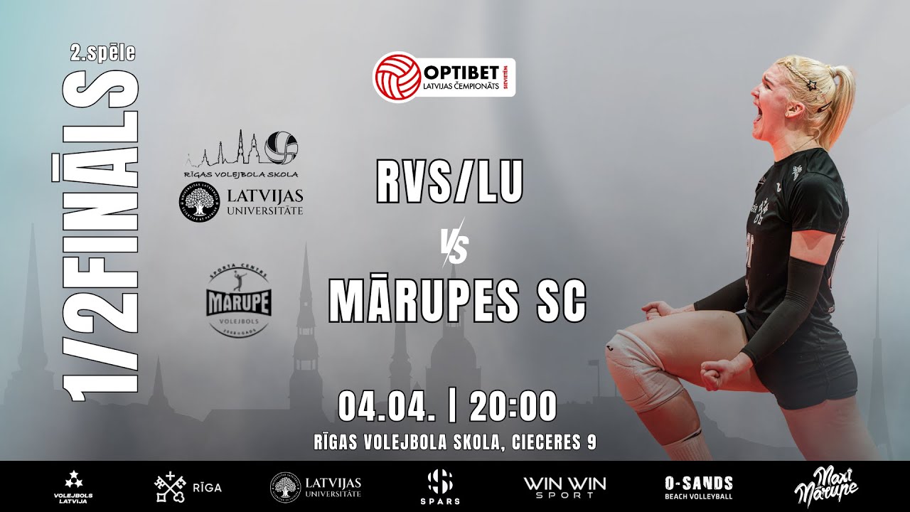 OPTIBET LČ 1/2FINĀLS RVS/LU VS MĀRUPES SC