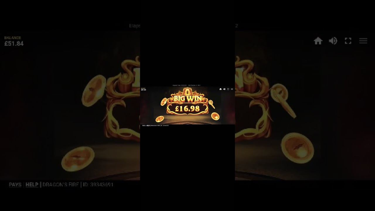 Dragon's Fire £2 stake (Spreadex Casino) No bonus! dragon Activation 