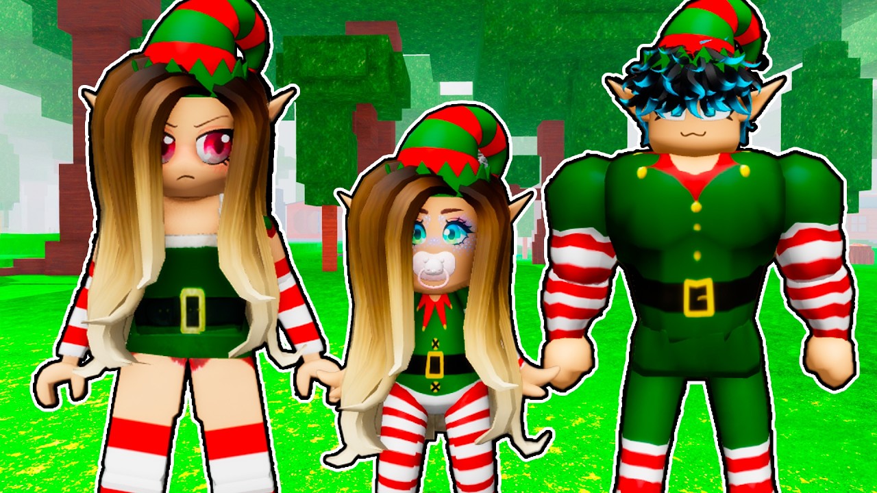 Me ADOPTA una FAMILIA de ELFOS de 99 NOCHES en el BOSQUE en Roblox