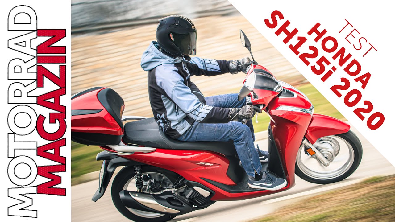 Honda SH125i 2020 Test - Euro5, mehr Stauraum, mehr Power, Traktionskontrolle, Keyless-Go, Topcase