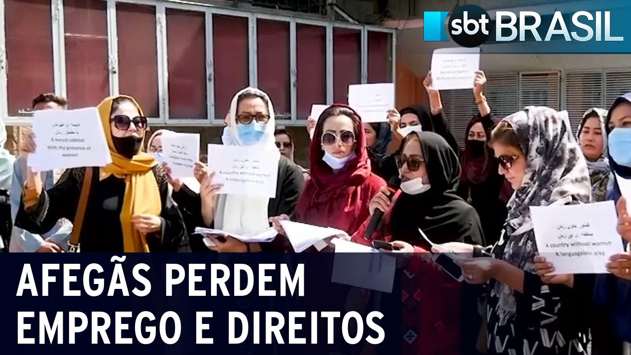 Talibã: mulheres perdem emprego e direitos no Afeganistão | SBT Brasil (18/09/21)