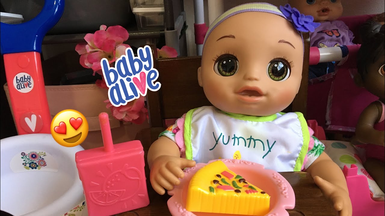 BABY ALIVE Real as can be Baby Afternoon Routine 🍕